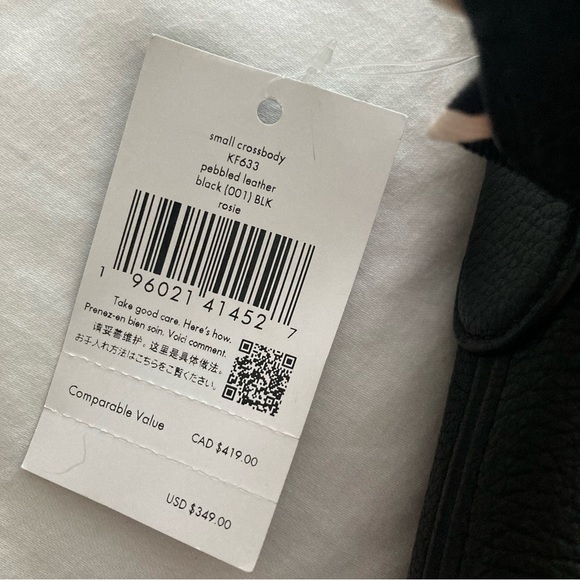 NWT Kate Spade Rosie Black Pebbled Leather Crossbody Bag Purse handbag - Picture 3 of 8